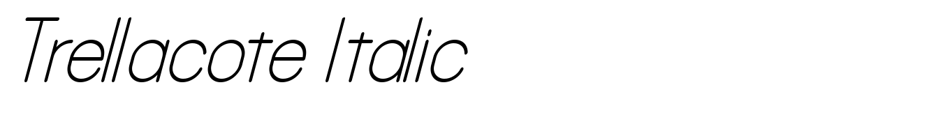 Trellacote Italic